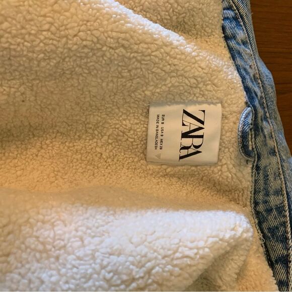 ZARA Jean Jacket Womens Sz Small - Picture 4 of 10